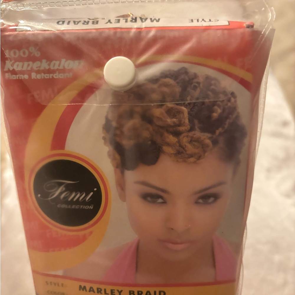 Marley Braid Synthetic Hair - Brown with Blonde Highlights